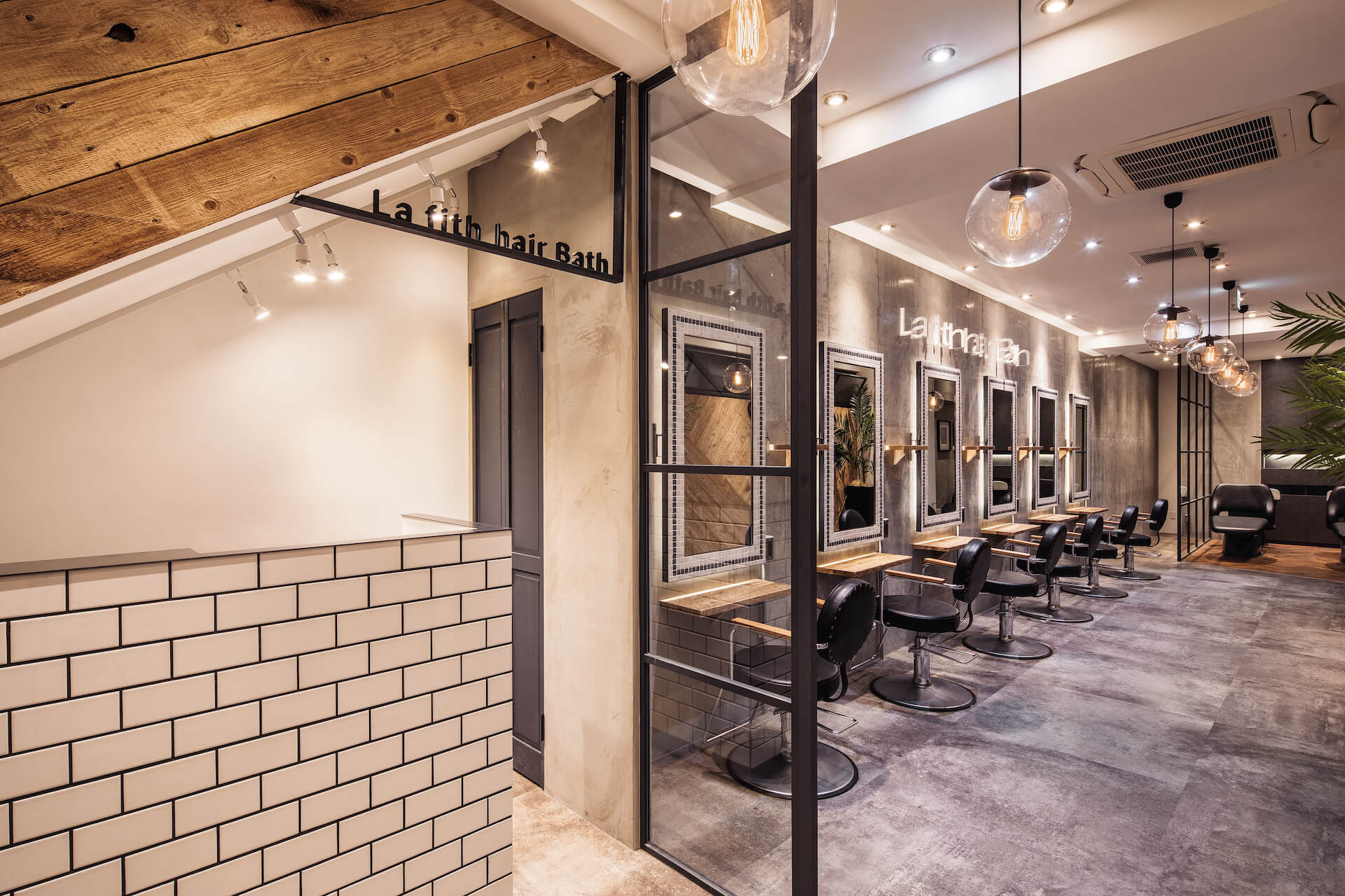 La Fith Hair Bath Vakel 店舗設計 デザイン 内装工事のバケル