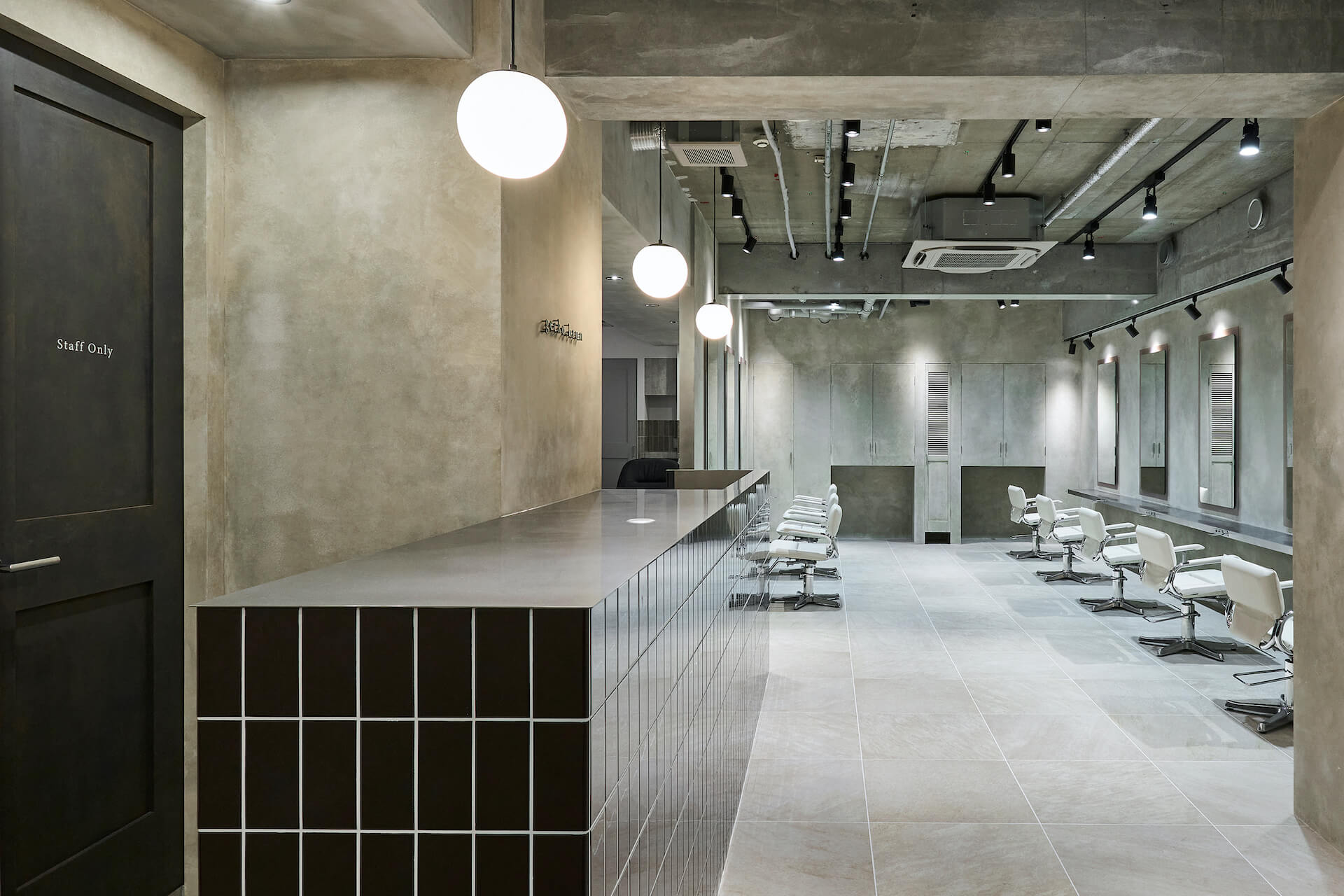 東京都の美容室・美容院・ヘアサロンの内装デザイン事例(Vakel by LARGO) 東京都の美容室・美容院・ヘアサロンの内装デザイン事例(Vakel by LARGO)